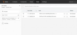 HubSpot CRM Tasks