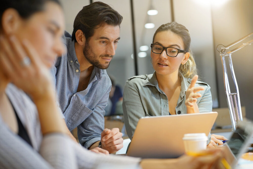 A marketing team views the results from their latest campaign