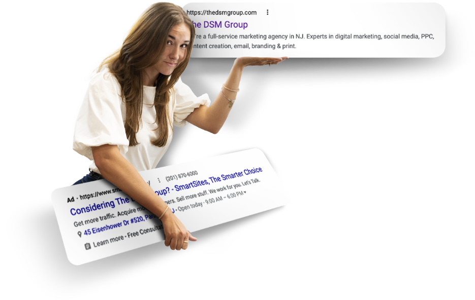 Rachel replacing a Google search result